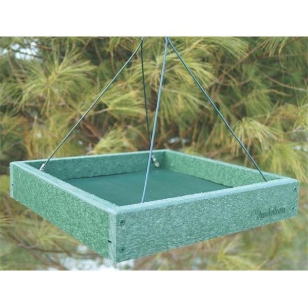 John James Audubon Audubon-woodlink - Go Green Platform Feeder- Green 12.75x12.75x2.5 - NAGGPLAT 517597 - main